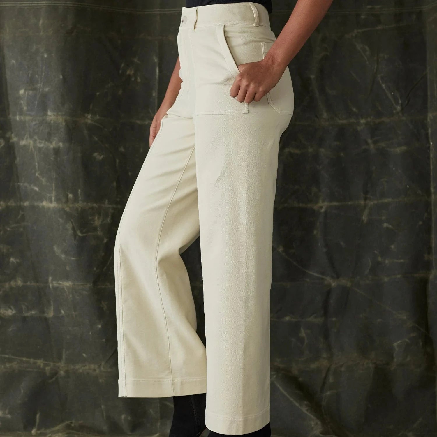 The Normal Brand Comfort Terry Wide Leg Crop Pant