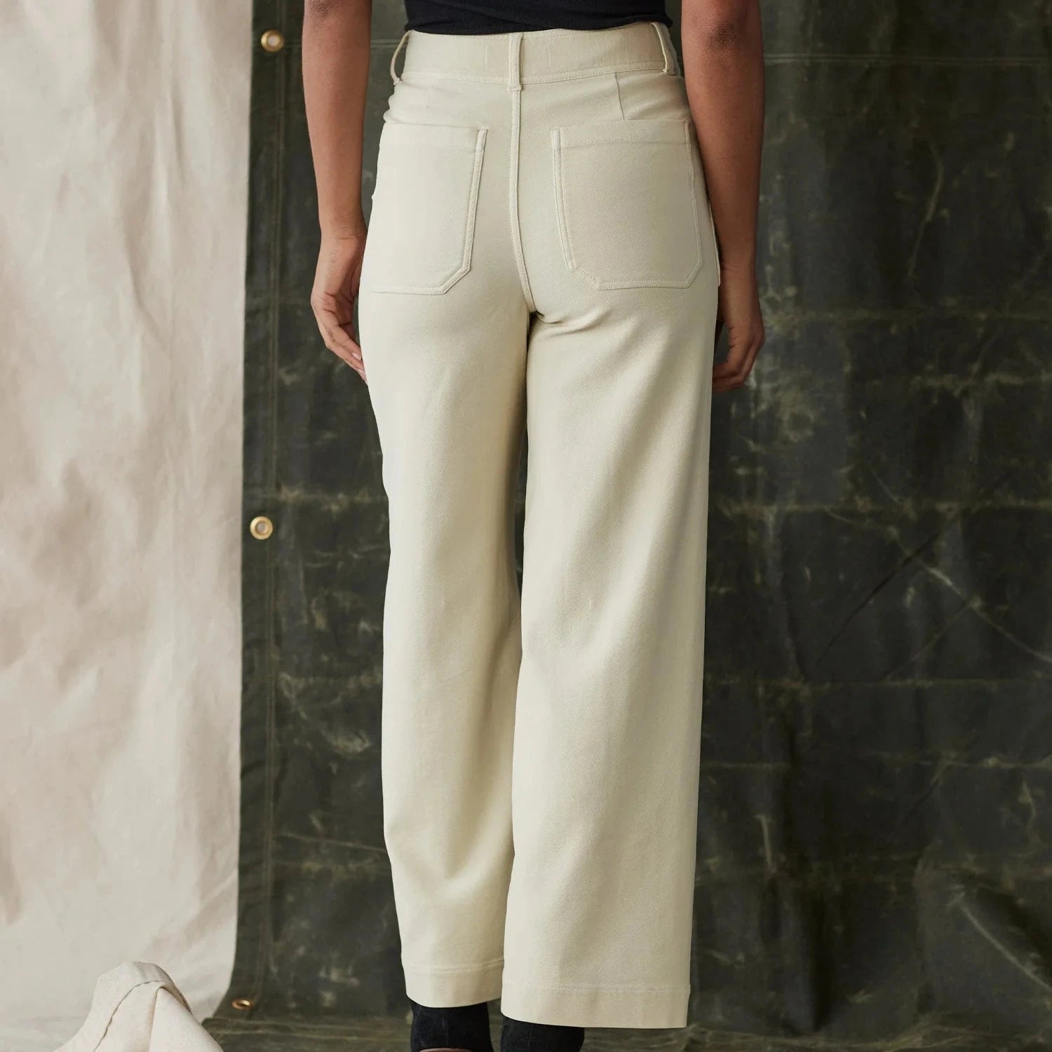 The Normal Brand Comfort Terry Wide Leg Crop Pant