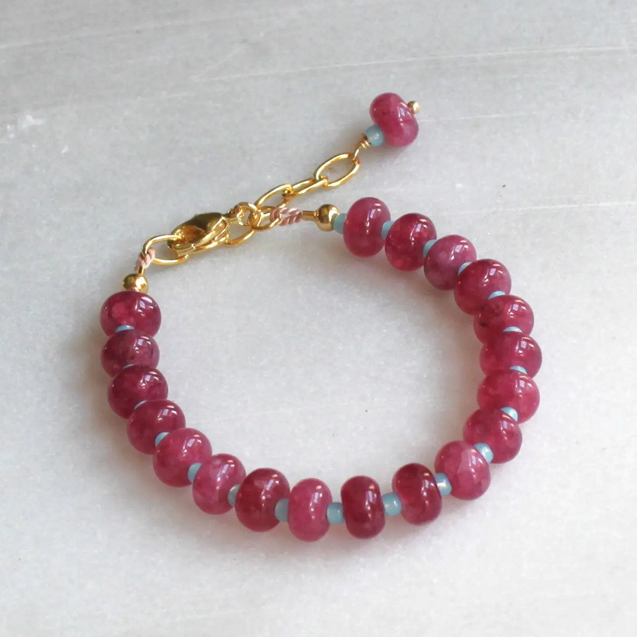 Willow Beaded Stone Candy Bracelet