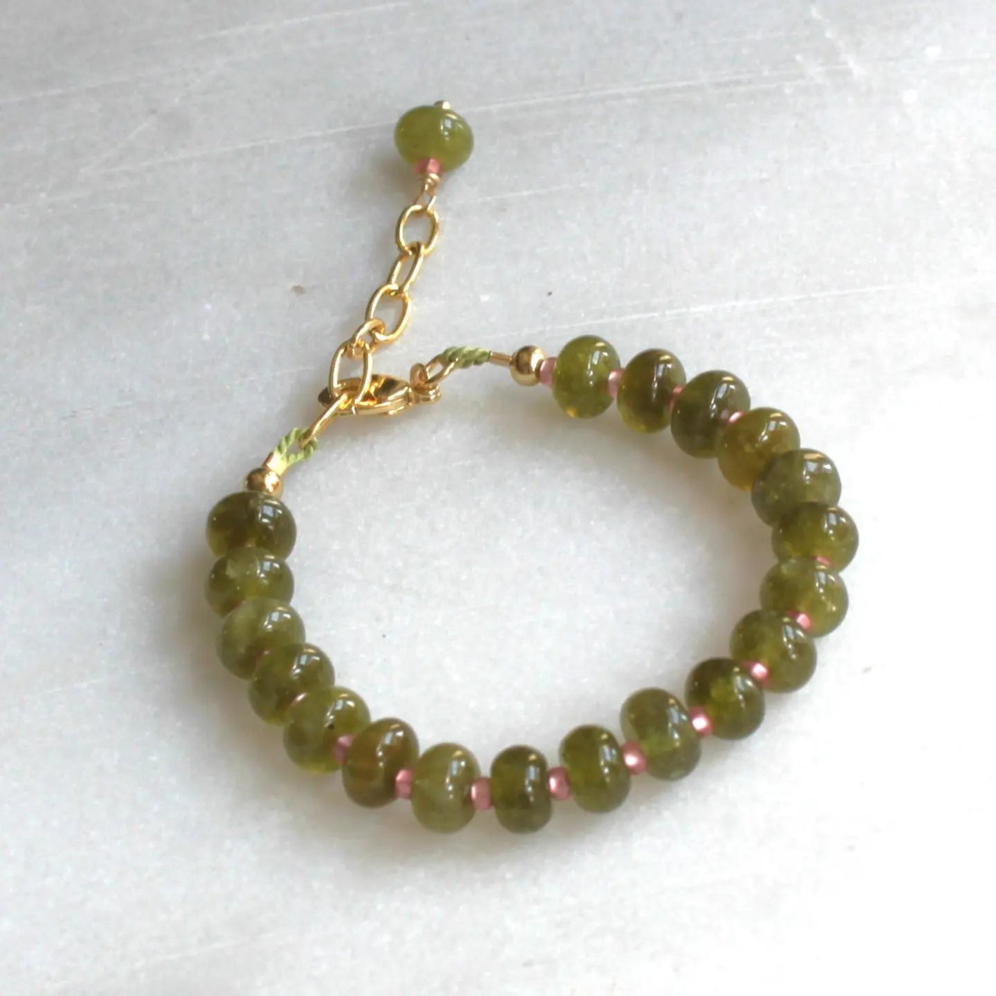 Willow Beaded Stone Candy Bracelet