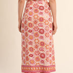 Lightweight Floral Wrap Skirt