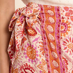 Lightweight Floral Wrap Skirt