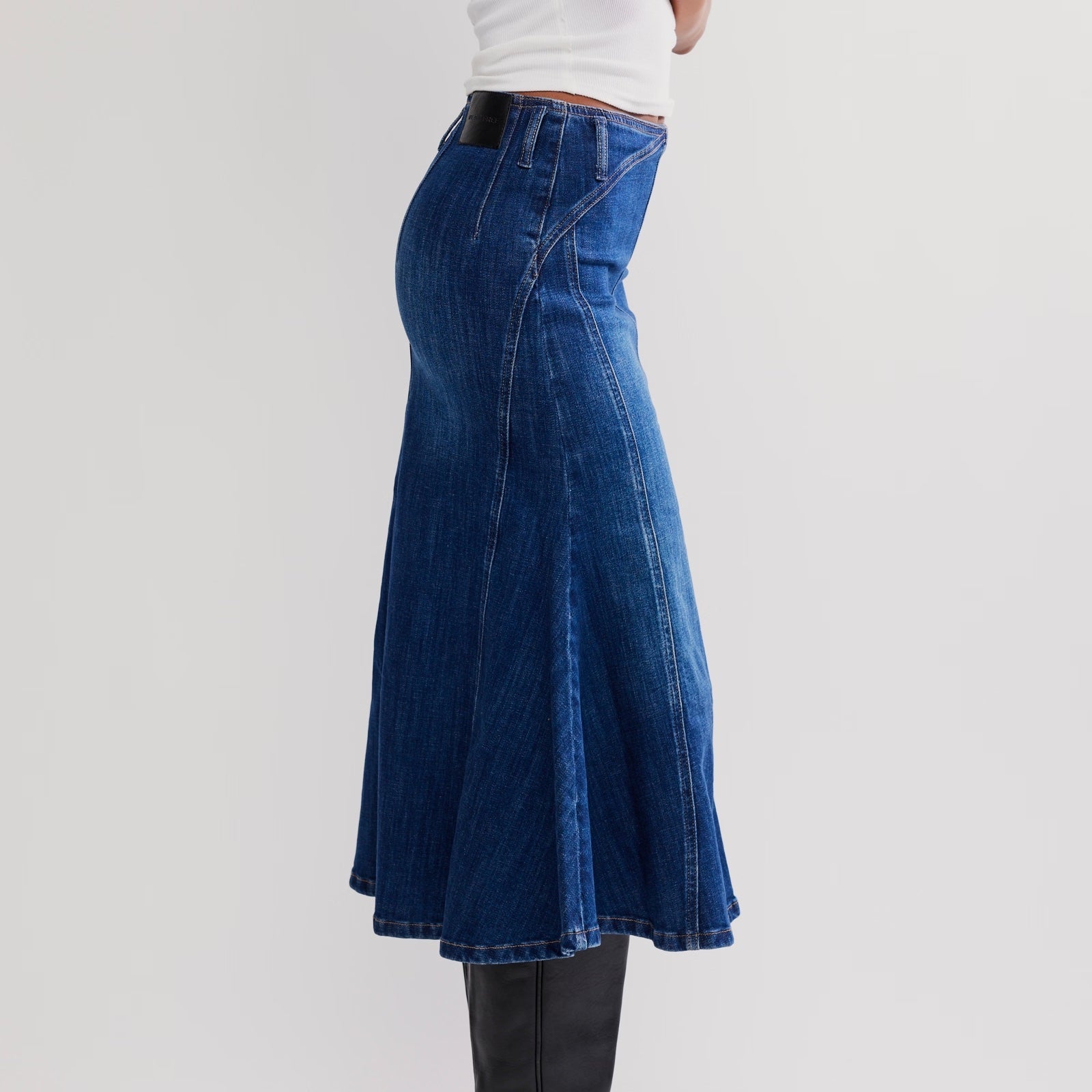 Free People Zia Denim Skirt